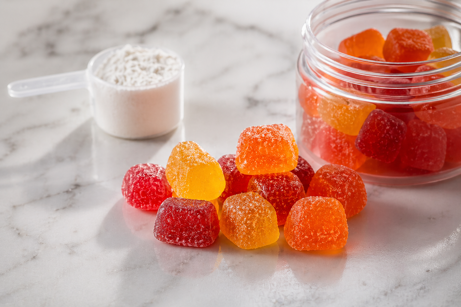 Gomitas de creatina de colores